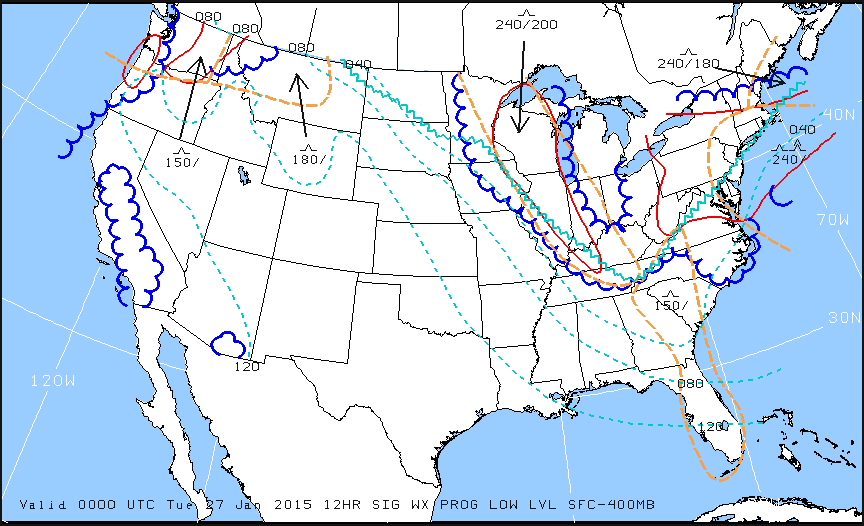 high level significant weather chart