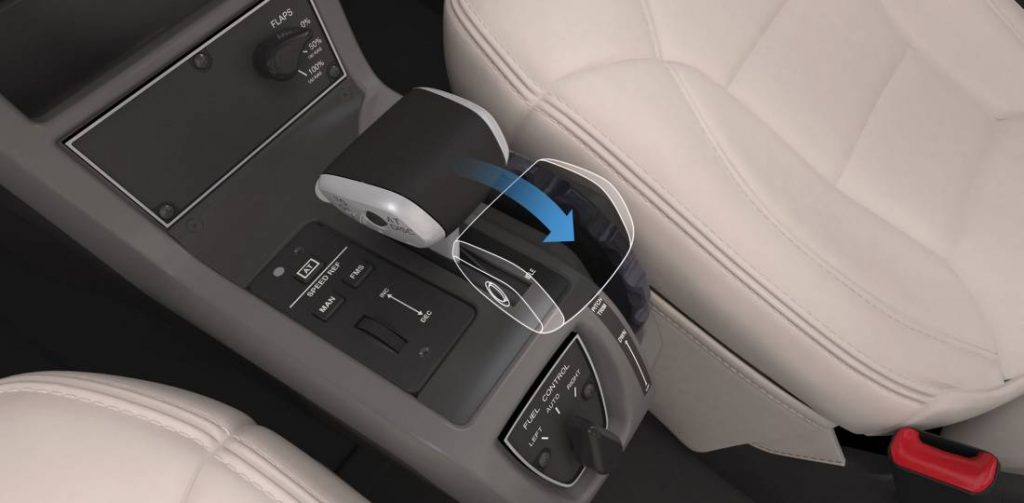 Cirrus Vision Jet G2 autothrottle and center console controls