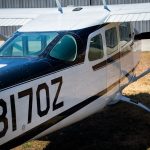 Close view of the N8170Z tail number on the 1963 Cessna 205 Super Skywagon