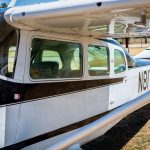 Cessna 205 N8170Z right side cabin windows and passenger door