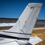 Cessna 205 N8170Z vertical stabilizer and rudder