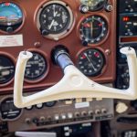 Cessna 205 N8170Z primary flight instruments close up