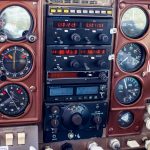 Cessna 205 N8170Z radio stack, transponder and audio panel