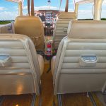 Cessna 205 Super Skywagon N8170Z cabin looking forward from the rear seats