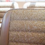 Cessna 205 N8170Z seat back with cloth insert upholstery