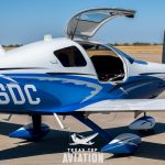N576DC tail number and cabin door on the 2015 Cessna TTx
