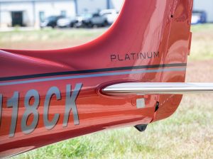 N18CK tail cone with Platinum decal and registration