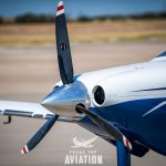 Propeller and polished spinner on 2015 Cessna TTx N576DC