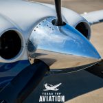 Cowling air inlets feeding the turbocharged Continental TSIO-550-C in N576DC