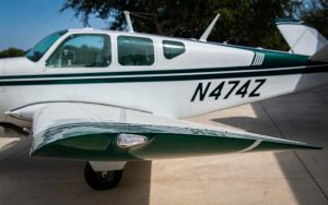 Wing and fuselage of N474Z