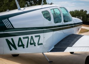 N474Z fuselage and wing walkway