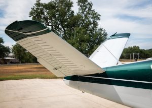V-tail detail on N474Z