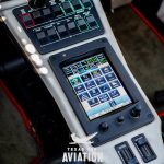 Garmin GTC-570 touchscreen controller on the center console of N576DC