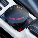 Fuel selector showing left and right tank positions in N576DC
