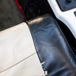 Seat upholstery in 2015 Cessna TTx N576DC