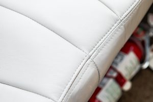 Rear seat cushion detail in N474Z