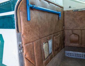 Baggage compartment side panel in N474Z