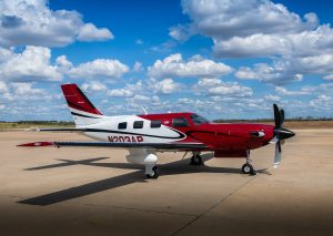 Piper Meridian PA46-500TP N203AP right front three-quarter view