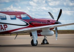 Piper Meridian PA46-500TP N203AP nose gear and weather radar pod