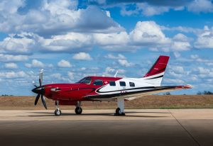 Piper Meridian PA46-500TP N203AP left front three-quarter view