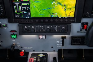 Piper Meridian PA46-500TP N203AP multifunction display, autopilot controller and environmental controls